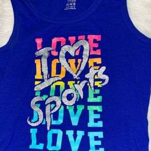 CHILDRENS PLACE BLUE TANK TOP SIZE- 10/12
